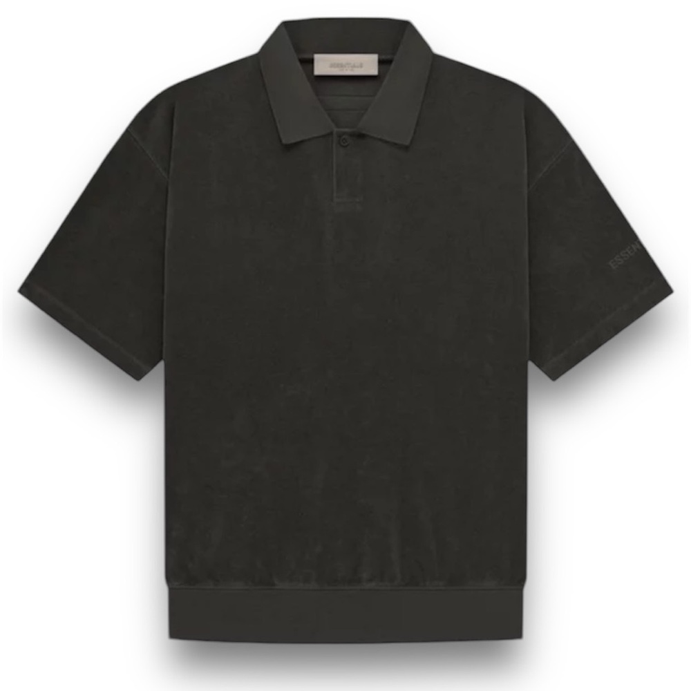 Essentials Fear Of God Men’s Polo Shirt Off Black NWT